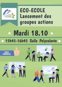 Affiche lancement des groupes actions Eco-Ecole